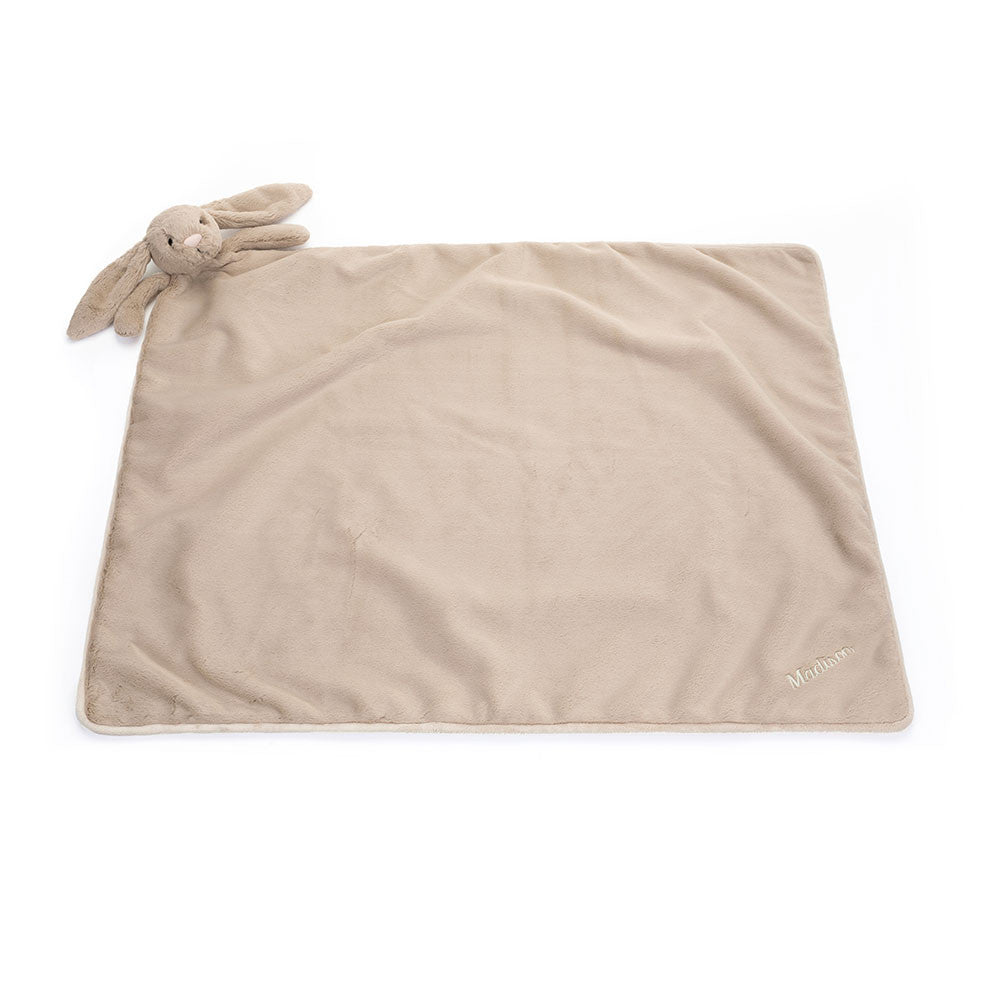 Personalised Jellycat Bashful Beige Bunny Blankie Soft Toy