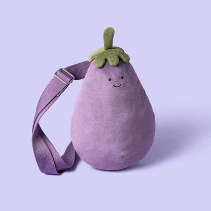 Jellycat Amuseables Aubergine Bum Bag Hands-Free Adjustable Strap