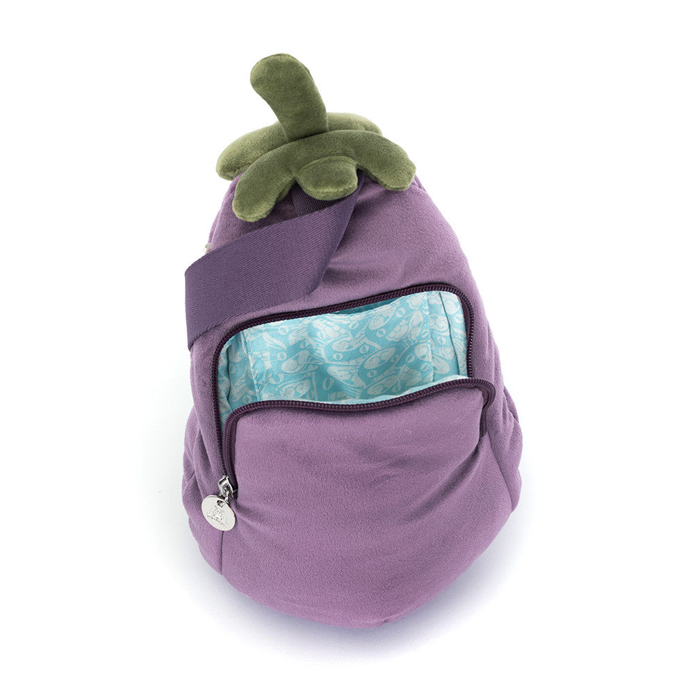 Jellycat Amuseables Aubergine Bum Bag Hands-Free Adjustable Strap