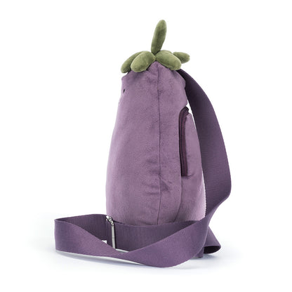 Jellycat Amuseables Aubergine Bum Bag Hands-Free Adjustable Strap