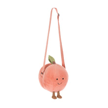 Jellycat Amuseables Peach Shoulder Bag Fuzzy Fruit Plush Accessory