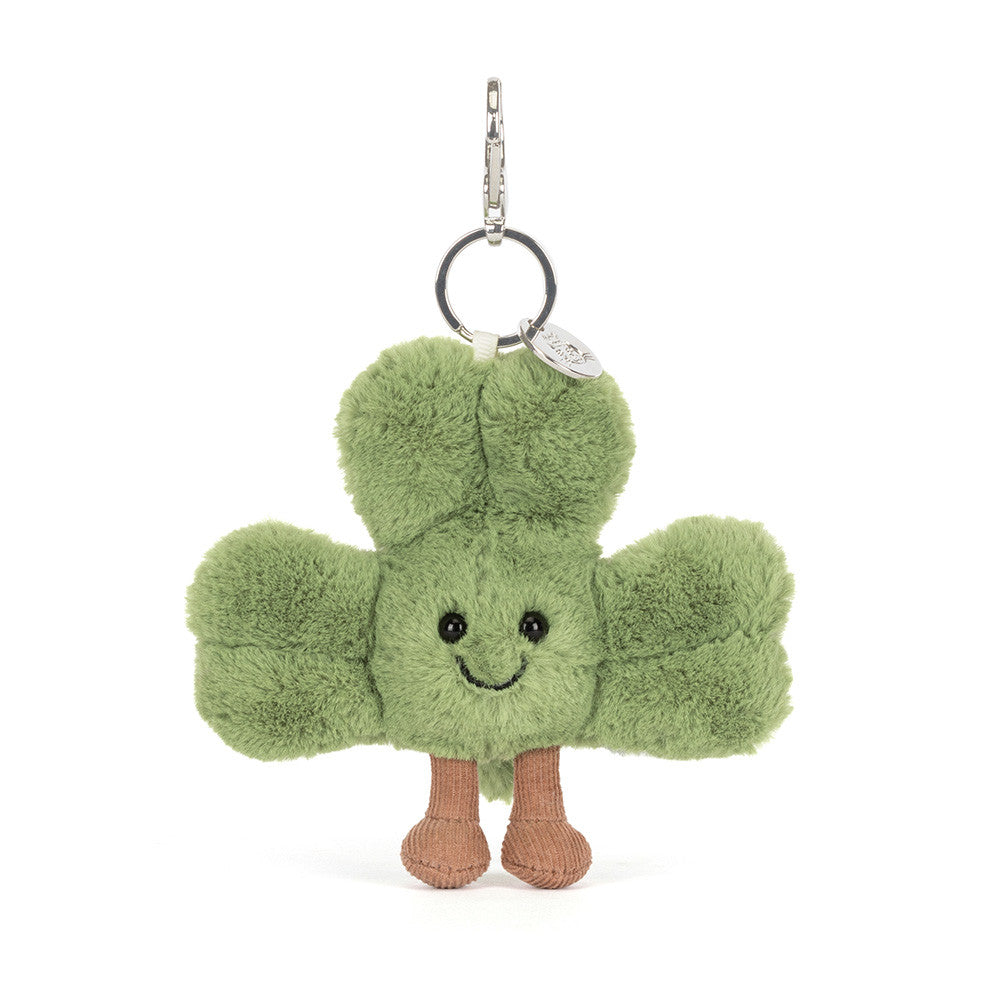Jellycat Amuseables Siofra Shamrock Plush Bag Charm Accessory