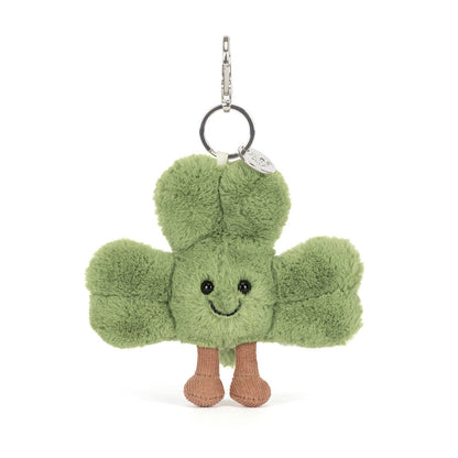 Jellycat Amuseables Siofra Shamrock Plush Bag Charm Accessory
