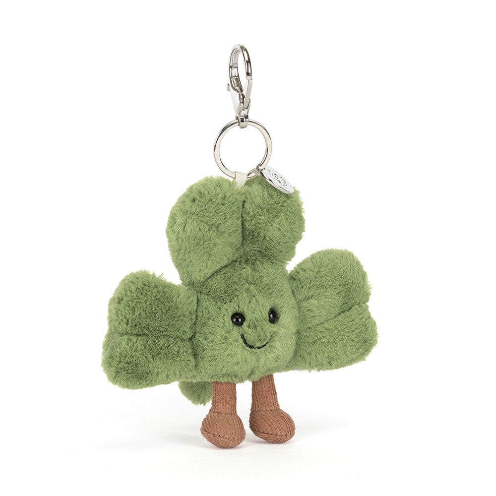 Jellycat Amuseables Siofra Shamrock Plush Bag Charm Accessory