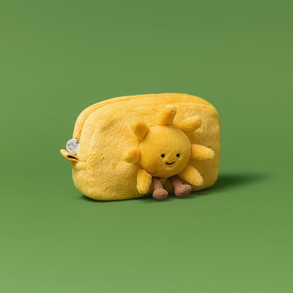 Jellycat Amuseables Sun Pouch Yellow Zip Top Plush Accessory