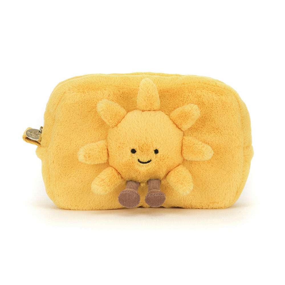 Jellycat Amuseables Sun Pouch Yellow Zip Top Plush Accessory