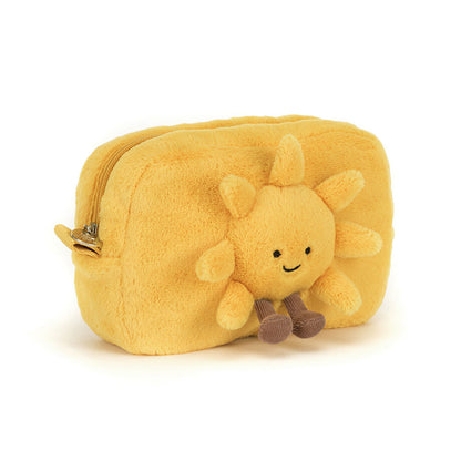 Jellycat Amuseables Sun Pouch Soft Plush Accessory Case Yellow