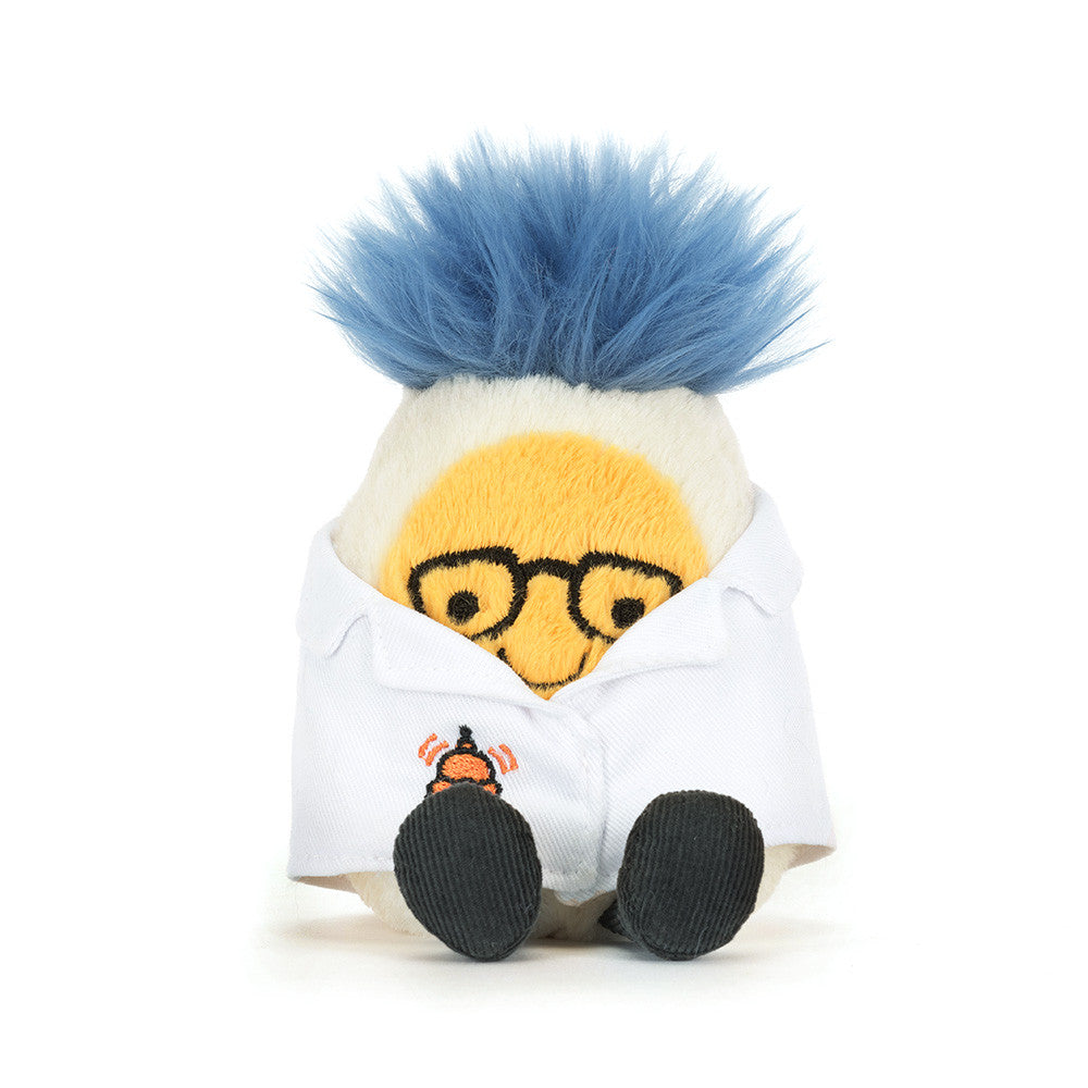 Jellycat Amuseables Boiled Egg Scientist Plush Toy 14cm