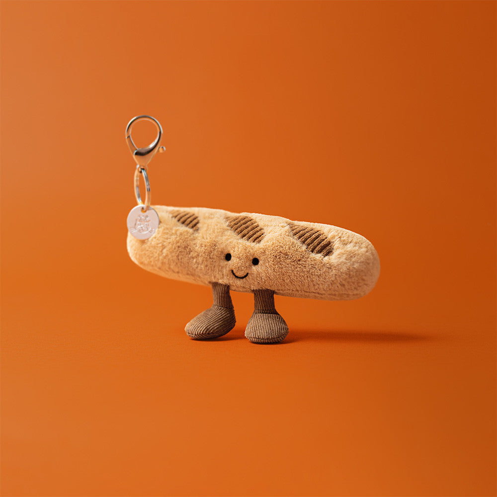 Jellycat Amuseables Baguette Bag Charm Plush Soft Toy Accessory