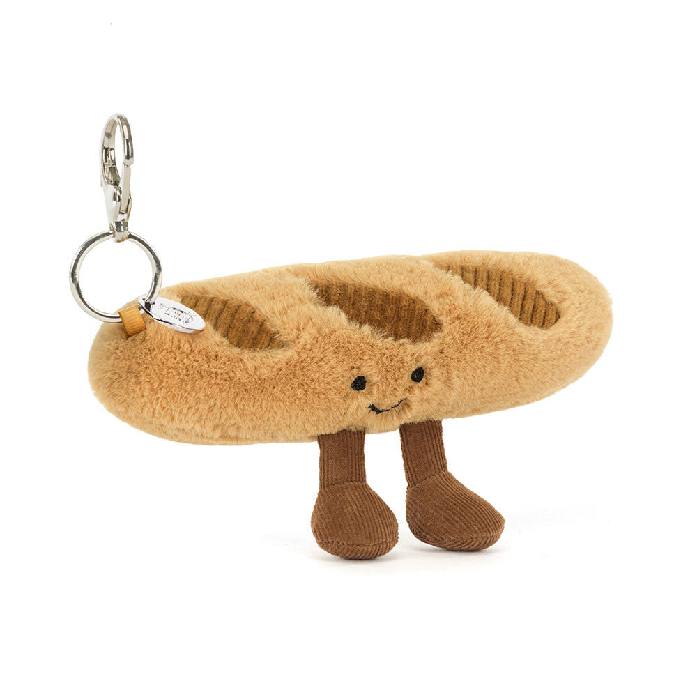 Jellycat Amuseables Baguette Bag Charm Plush Soft Toy Accessory