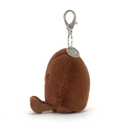 Jellycat Amuseables Coffee Bean Bag Charm Plush Accessory