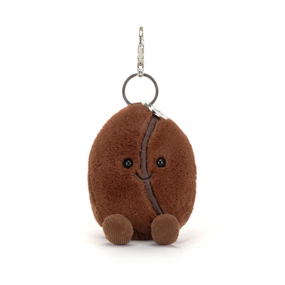 Jellycat Amuseables Coffee Bean Bag Charm Plush Accessory