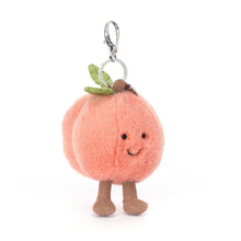 Jellycat Amuseables Peach Bag Charm Blush Soft Plush Accessory