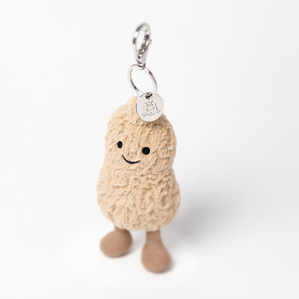 Jellycat Amuseables Peanut Bag Charm Soft Plush Accessory