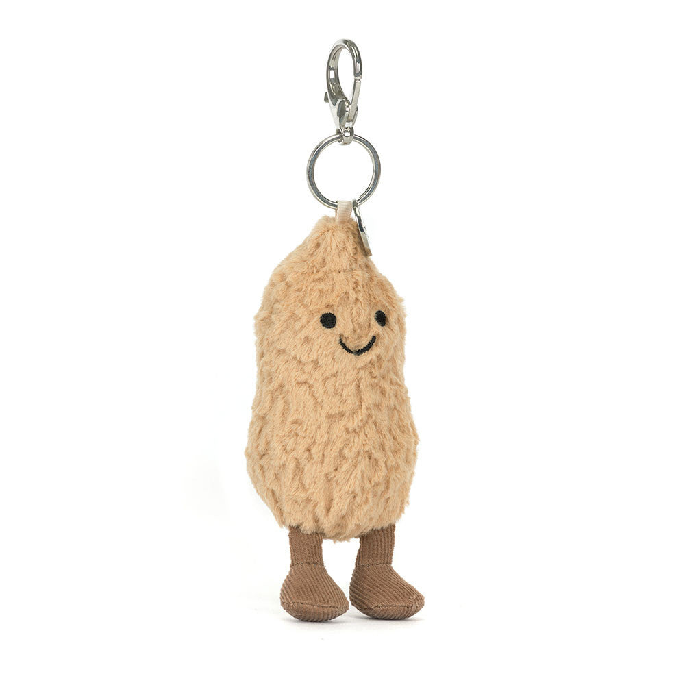 Jellycat Amuseables Peanut Bag Charm Soft Plush Accessory