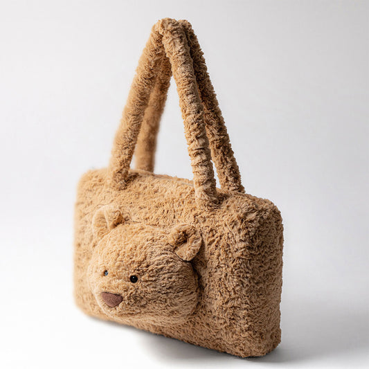 Jellycat Bartholomew Bear Tote Bag Soft Plush Everyday Accessory