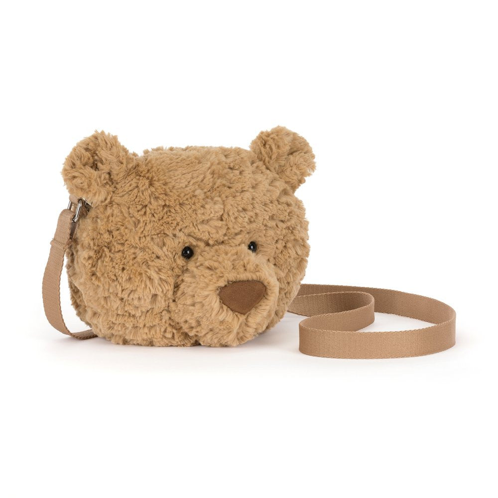 Jellycat Bartholomew Bear Small Shoulder Bag Brown Plush