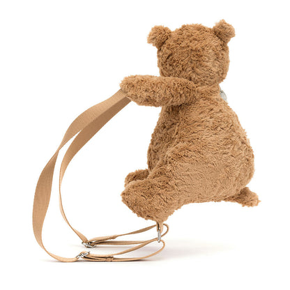 Bartholomew Bear Backpack Caramel Plush Stuffed Animal Bag