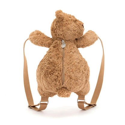 Bartholomew Bear Backpack Caramel Plush Stuffed Animal Bag