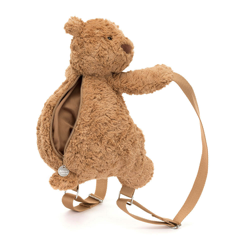 Bartholomew Bear Backpack Caramel Plush Stuffed Animal Bag
