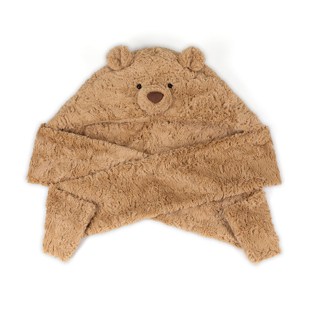 Bartholomew Bear Bundlesnug Hood Scarf Hybrid Cozy Accessory