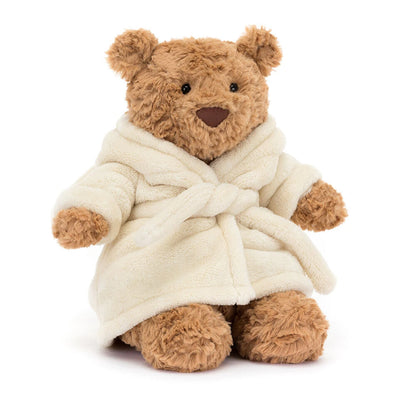 Jellycat Bartholomew Bear Bathrobe Outfit Plush Toy Removable Robe