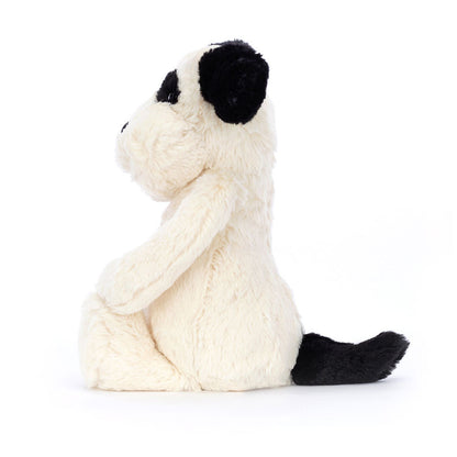 Jellycat Bashful Black & Cream Puppy Plush Toy
