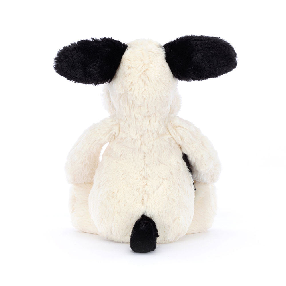 Jellycat Bashful Black & Cream Puppy Plush Toy