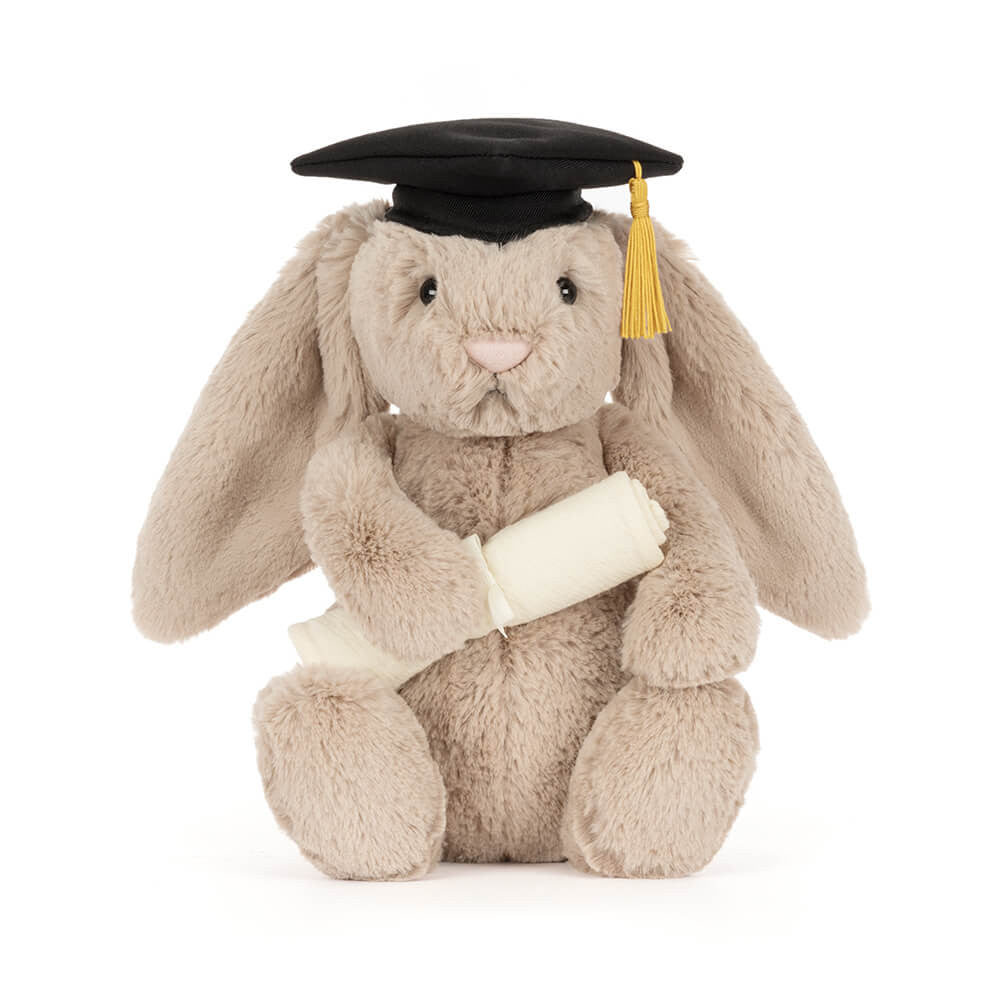 Jellycat Soft Bashful Bunny Graduation Outfit Plush Toy