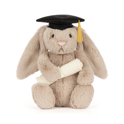 Jellycat Soft Bashful Bunny Graduation Outfit Plush Toy