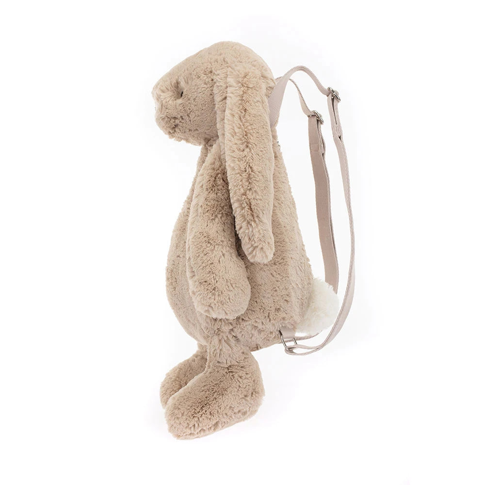 Jellycat Bashful Beige Bunny Plush Backpack Kids Bag