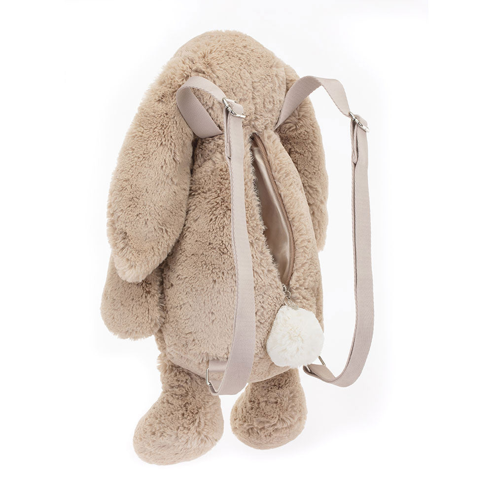 Jellycat Bashful Beige Bunny Plush Backpack Kids Bag