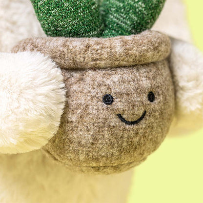 Jellycat Cream Bunny with Plant Plush Toy