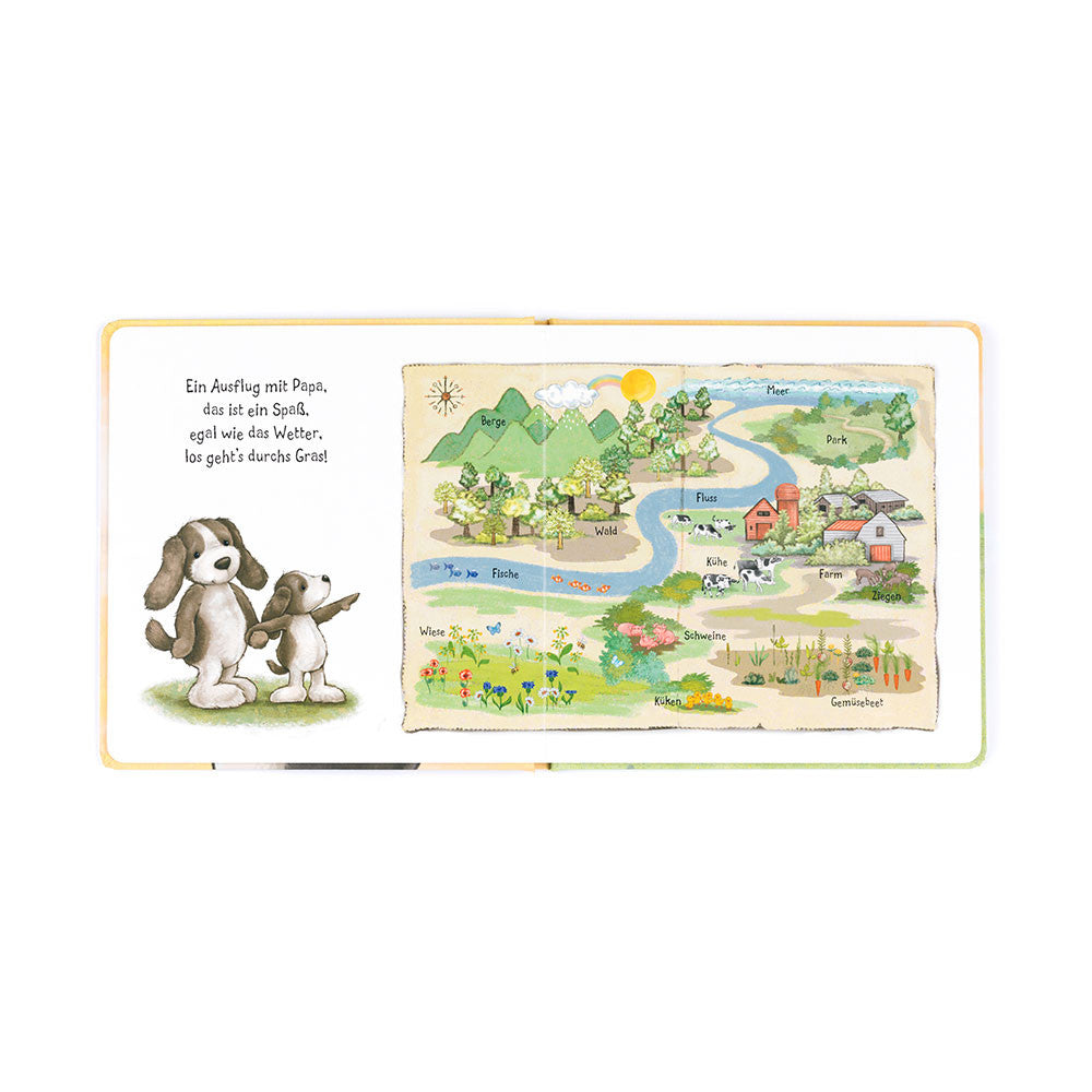 Jellycat Hündchen Schnuck und sein Papa Hardback Children's Book