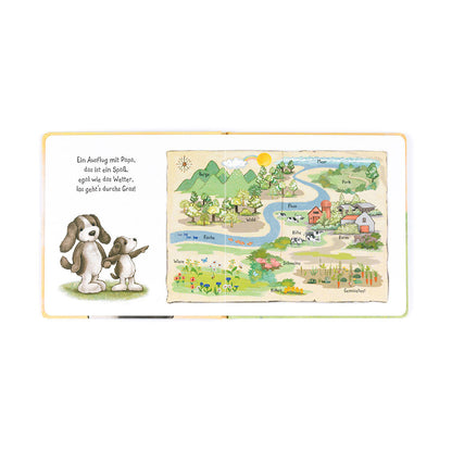 Jellycat Hündchen Schnuck und sein Papa Hardback Children's Book