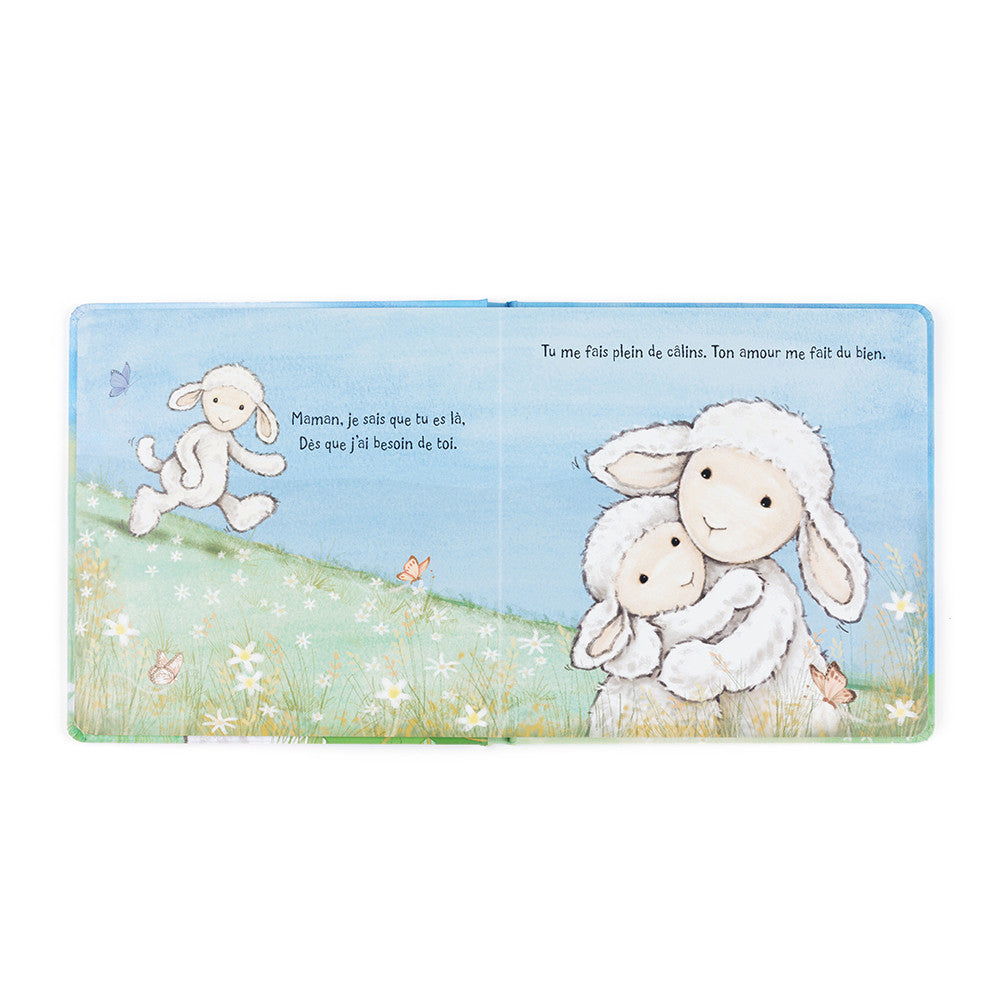 Jellycat Agneau Timide Et Sa Maman French Board Book