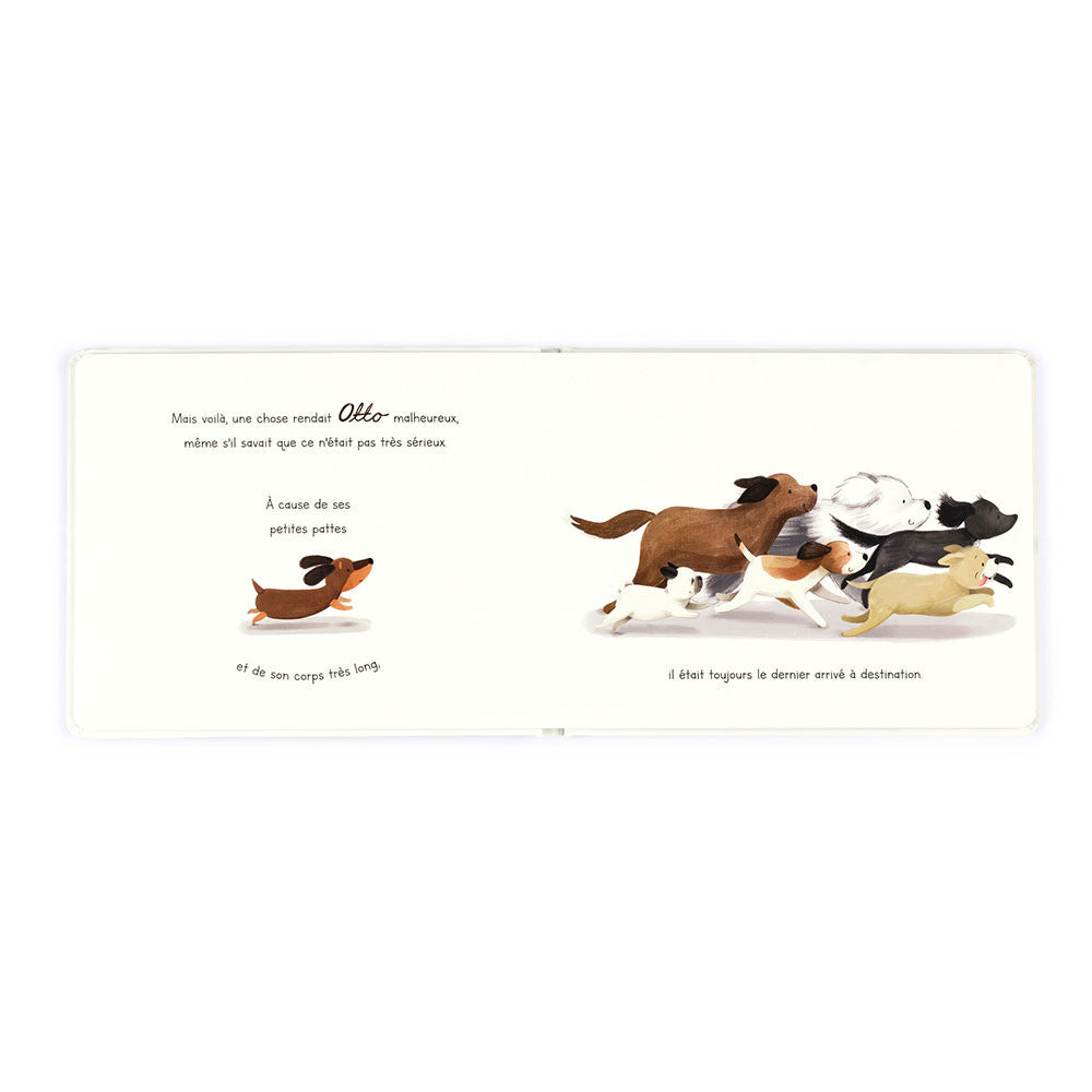 Jellycat Otto Le Petit Chien Saucisse Livre Children's Book Hardback