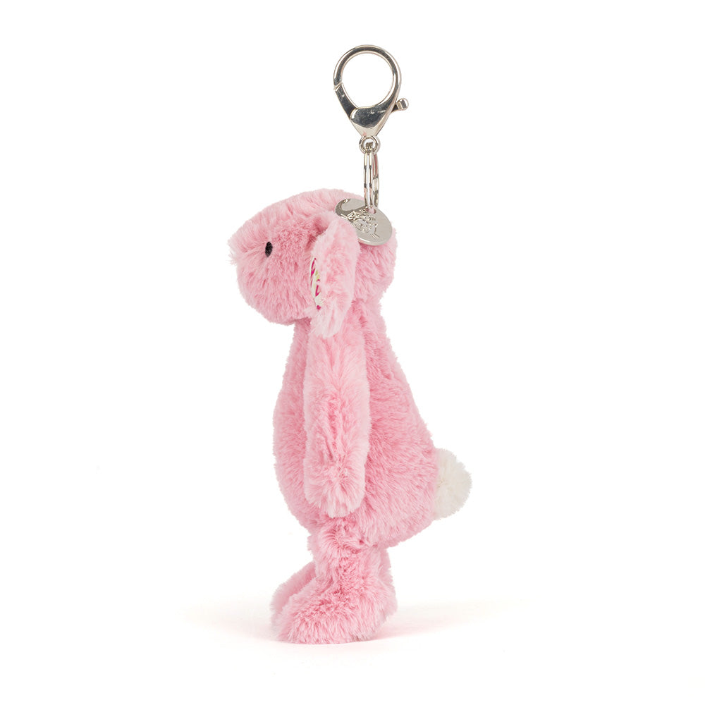 Jellycat Blushkin Blossom Bunny Bag Charm Soft Floral Plush Accessory