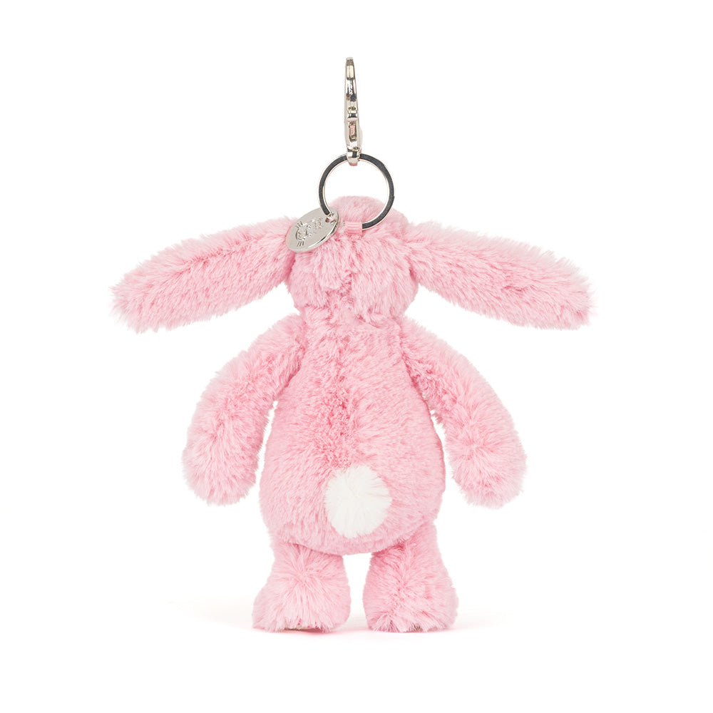 Jellycat Blushkin Blossom Bunny Bag Charm Soft Floral Plush Accessory