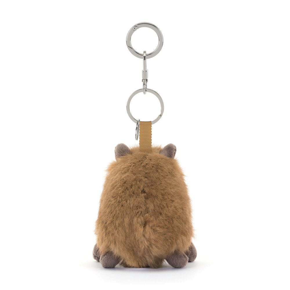 Jellycat Clyde Capybara Clip-On Bag Charm Soft Plush Accessory
