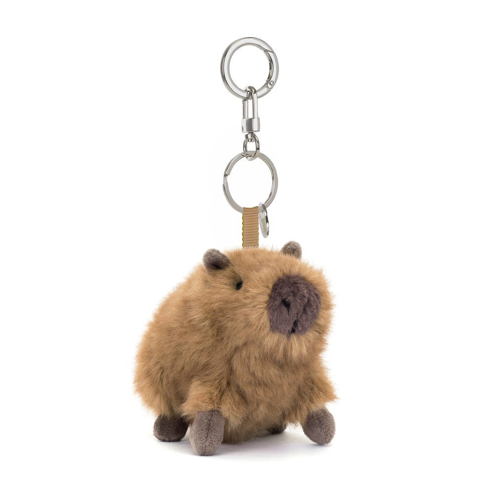 Jellycat Clyde Capybara Clip-On Bag Charm Soft Plush Accessory