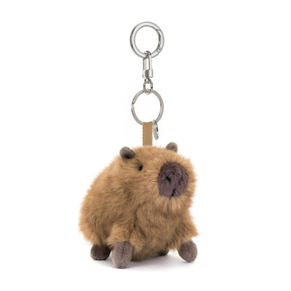 Jellycat Clyde Capybara Clip-On Bag Charm Soft Plush Accessory