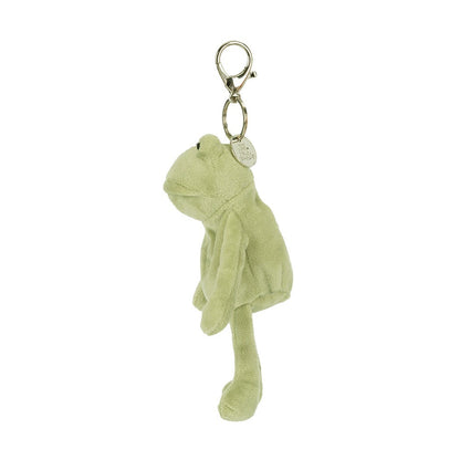 Jellycat Fergus Frog Soft Green Plush Bag Charm Accessory