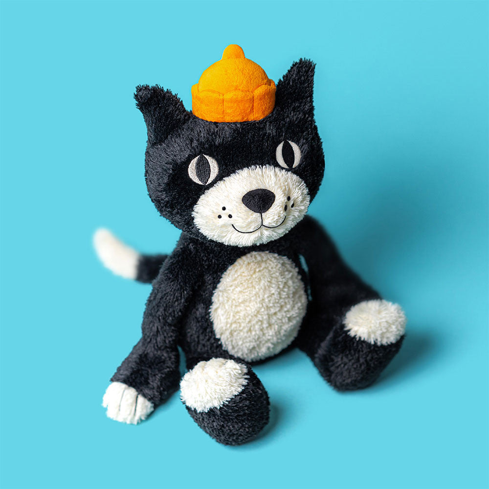 Jellycat Jack Iconic Plush Toy Mascot With Orange Jelly Hat
