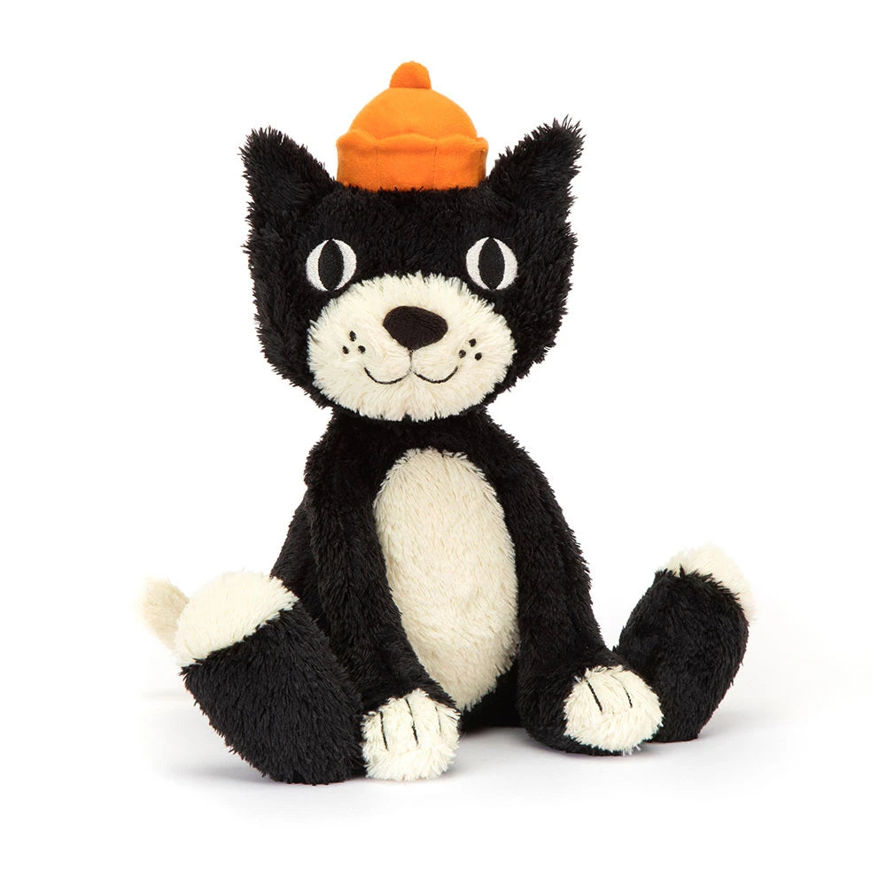 Jellycat Jack Iconic Plush Toy Mascot With Orange Jelly Hat