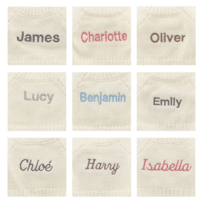 Bartholomew Bear with Personalized Cream Jumper