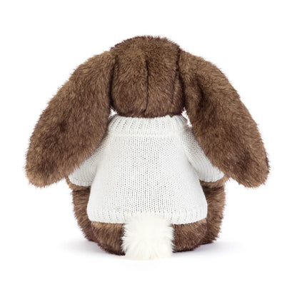 Jellycat Hoppleston Luxe Bunny Plush Toy Personalized Cream Jumper