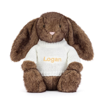 Jellycat Hoppleston Luxe Bunny Plush Toy Personalized Cream Jumper