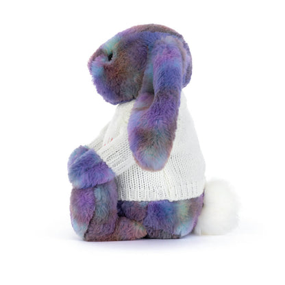 Zodihop Luxe Bunny Plush Toy with Personalized Cream Jumper