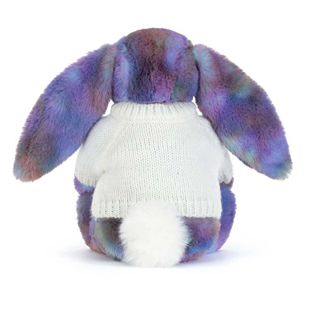 Zodihop Luxe Bunny Plush Toy with Personalized Cream Jumper
